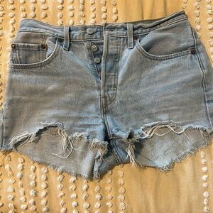 Denim Distressed Women's Shorts